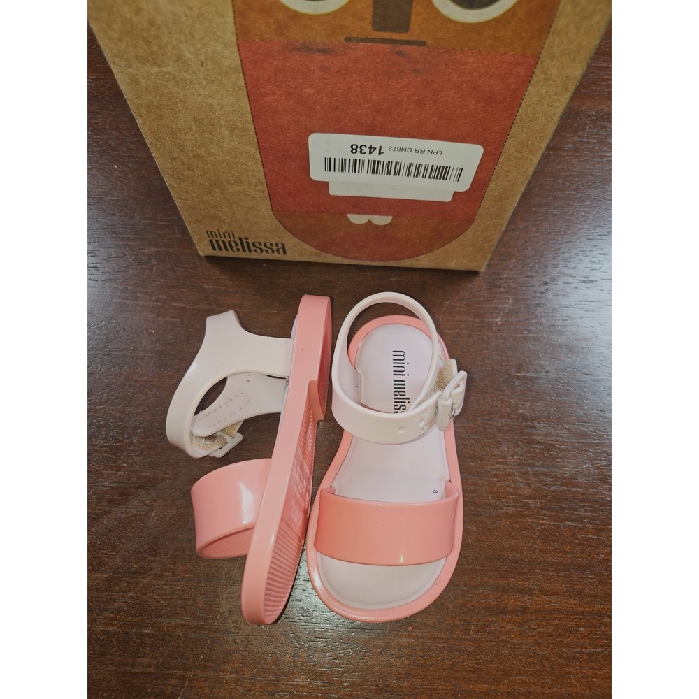 Mini Melissa Mar Sandal‎ Size 5  Pink 50485 New in box